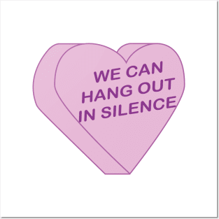 We Can Hangout - Conversation Heart Posters and Art